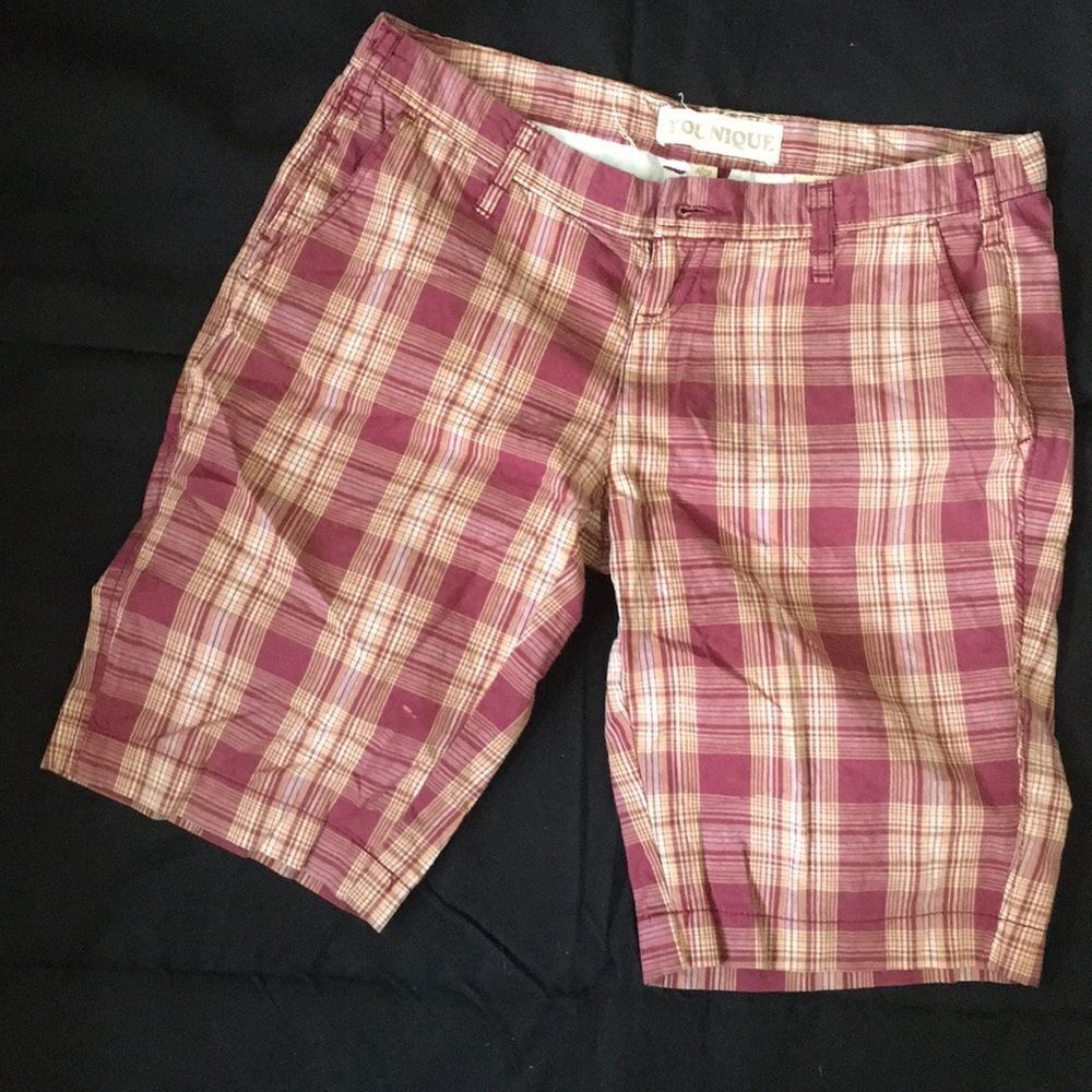 Younique Plaid Bermuda Shorts size 1